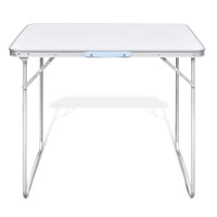Foldable Camping Table with Metal Frame 80 x 60 cm Kings Warehouse 