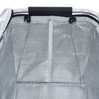 Foldable Cool Bag Grey 46x27x23 cm Aluminium Kings Warehouse 