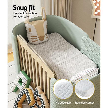 Foldable Gel Foam Mattress Folding Baby Bed Floor Mat Travel Cot Bamboo Kings Warehouse 