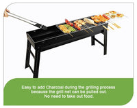 Foldable Portable BBQ Charcoal Grill Barbecue Camping Hibachi Picnic Large Kings Warehouse 