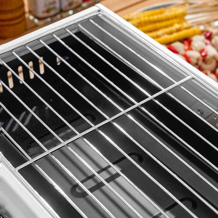 Foldable Portable Charcoal Frying Grill Grilling Outdoor Tabletop BBQ Grill For Camping Hiking Picnics Kings Warehouse 