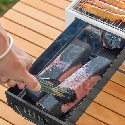 Foldable Portable Charcoal Frying Grill Grilling Outdoor Tabletop BBQ Grill For Camping Hiking Picnics Kings Warehouse 