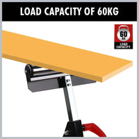 Foldable Roller Support Stand Adjustable Bench Holder 67-110cm Heavy Duty Steel Kings Warehouse 