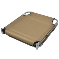 Foldable Sunlounger with Head Cushion Adjustable Backrest Taupe Kings Warehouse 