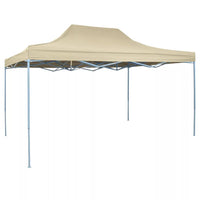 Foldable Tent Pop-Up 3x4.5 m Cream White Kings Warehouse 