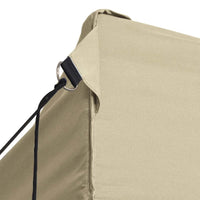 Foldable Tent Pop-Up with 4 Side Walls 3x4.5 m Cream White Kings Warehouse 