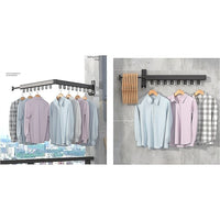 Foldable Wall Hanging Clothes Drying Rack Clothes Balcony Retractable Hanger Kings Warehouse 