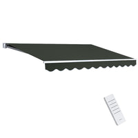Folding Arm Awning Motorised Retractable Outdoor Sunshade 5X3M Kings Warehouse 