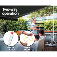 Folding Arm Awning Motorised Retractable Outdoor Sunshade3X2.5M Kings Warehouse 