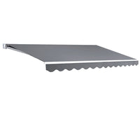 Folding Arm Awning Outdoor Awning Patio Retractable 4Mx2.5M PearlGrey KingsWarehouse 