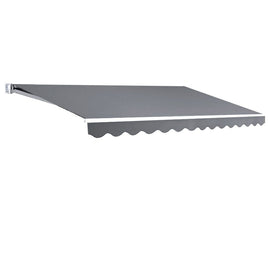 Folding Arm Awning Outdoor Awning Patio Retractable 4Mx2.5M PearlGrey KingsWarehouse 