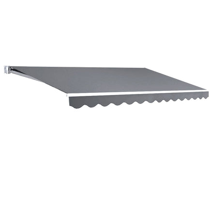 Folding Arm Awning Outdoor Awning Patio Retractable 4Mx2.5M PearlGrey KingsWarehouse 