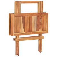 Folding Bistro Table 60x60x65 cm Solid Teak Wood Kings Warehouse 