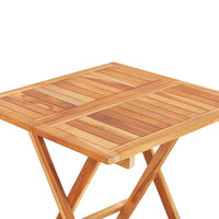 Folding Bistro Table 60x60x65 cm Solid Teak Wood Kings Warehouse 