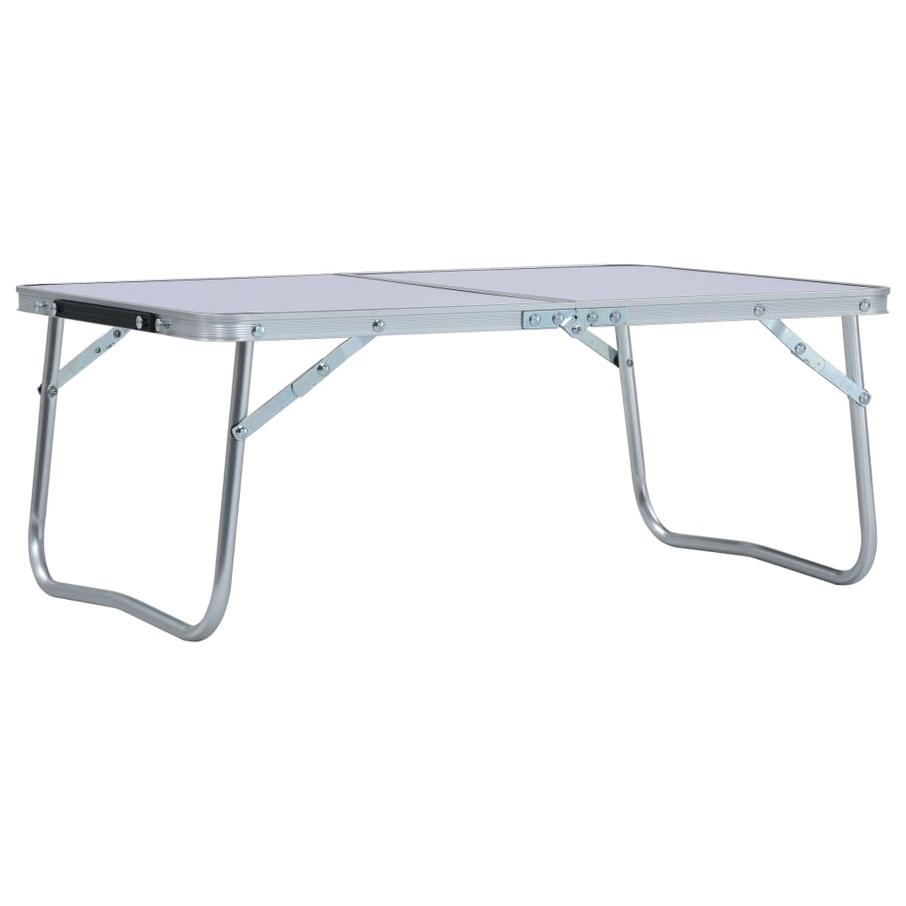 Folding Camping Table White Aluminium 60x40 cm Kings Warehouse 