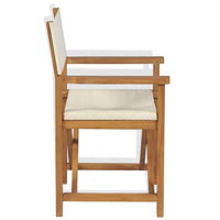 Folding Director's Chair Solid Teak Wood Kings Warehouse 