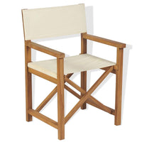 Folding Director's Chair Solid Teak Wood Kings Warehouse 