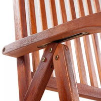 Folding Garden Chairs 2 pcs Solid Acacia Wood Brown Kings Warehouse 
