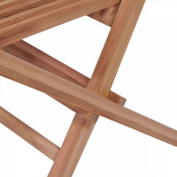 Folding Garden Chairs 2 pcs Solid Teak Wood Kings Warehouse 