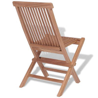 Folding Garden Chairs 2 pcs Solid Teak Wood Kings Warehouse 