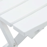 Folding Garden Table 45.5x38.5x50 cm White Outdoor Furniture Kings Warehouse 