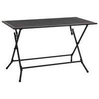 Folding Mesh Table 120x60x72 cm Steel Anthracite Kings Warehouse 