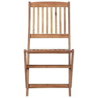 Folding Outdoor Chairs 2 pcs Solid Acacia Wood Outdoor Furniture Kings Warehouse 