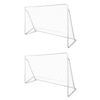 Football Goal Nets Steel 2 pcs 240x90x150 cm Kings Warehouse 