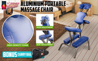 Forever Beauty Blue Portable Beauty Massage Foldable Chair Table Therapy Waxing Aluminium Kings Warehouse 