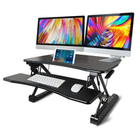 FORTIA Height Adjustable Standing Desk Riser Sit/Stand Computer Desktop Office Kings Warehouse 