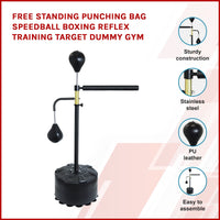 Free Standing Punching Bag Speedball Boxing Reflex Training Target Dummy Gym Kings Warehouse 
