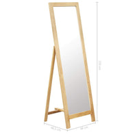 Freestanding Mirror 48x46.5x150 cm Solid Oak Wood Kings Warehouse 