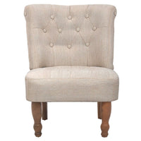 French Chair Cream Fabric Kings Warehouse 