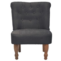 French Chair Grey Fabric Kings Warehouse 