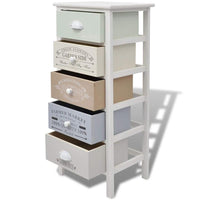 French Storage Cabinet 5 Drawers Wood Kings Warehouse 