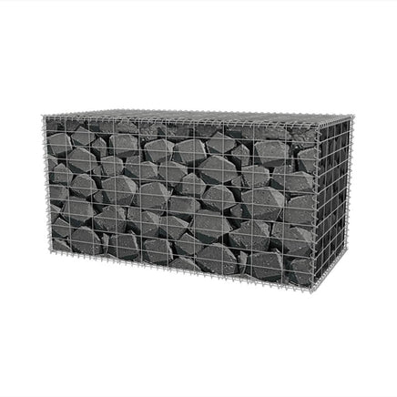 Gabion Basket Galvanised Steel 100x50x50 cm Kings Warehouse 