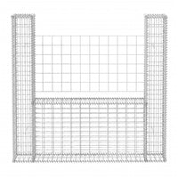 Gabion Basket U-Shape Galvanised Steel 160x20x150 cm Garden Supplies Kings Warehouse 