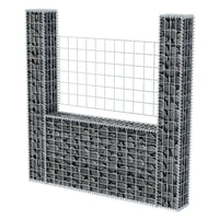 Gabion Basket U-Shape Galvanised Steel 160x20x150 cm Garden Supplies Kings Warehouse 