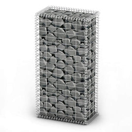 Gabion Basket with Lids Galvanised Wire 100x50x30 cm Kings Warehouse