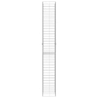 Gabion Baskets 3 pcs Galvanised Steel 25x25x197 cm Garden Supplies Kings Warehouse 