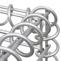 Gabion Baskets 3 pcs Galvanised Steel 25x25x197 cm Garden Supplies Kings Warehouse 