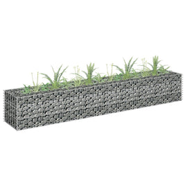 Gabion Raised Bed Galvanised Steel 180x30x30 cm Garden Supplies Kings Warehouse