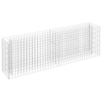 Gabion Raised Bed Galvanised Steel 180x30x60 cm Garden Supplies Kings Warehouse 