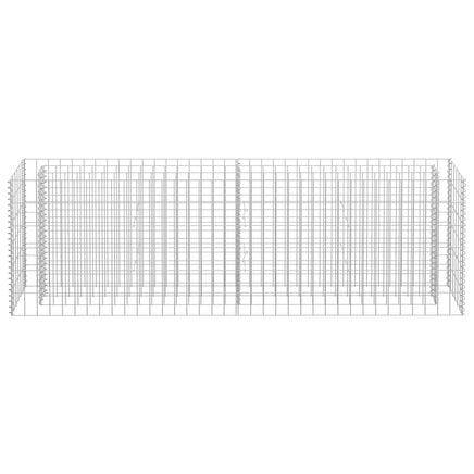 Gabion Raised Bed Galvanised Steel 180x30x60 cm Garden Supplies Kings Warehouse 