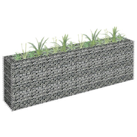 Gabion Raised Bed Galvanised Steel 180x30x60 cm Garden Supplies Kings Warehouse