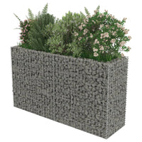 Gabion Raised Bed Galvanised Steel 180x50x100 cm Kings Warehouse 