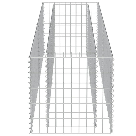 Gabion Raised Bed Galvanised Steel 180x50x50 cm Kings Warehouse 