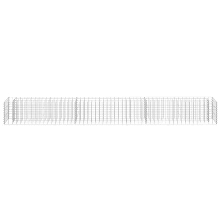 Gabion Raised Bed Galvanised Steel 270x30x30 cm Garden Supplies Kings Warehouse 