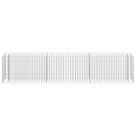 Gabion Raised Bed Galvanised Steel 270x30x60 cm Garden Supplies Kings Warehouse 