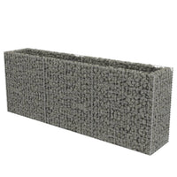 Gabion Raised Bed Galvanised Steel 270x50x100 cm Kings Warehouse 